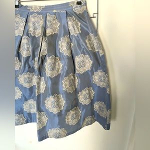 Powder Blue Dainty Skirt with Lace Detail